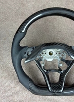 Volant de direction en cuir perforé de haute qualité en fibre de carbone pour Honda CRV, en stock