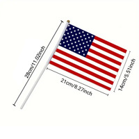 Drapeaux Américains Imprimés Numériquement Nouveauté Style Volant Promotion Vente en Gros Petits Drapeaux pour Activités de Jour National