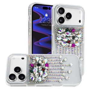 Premium Luxury Diamond Design TPU+PC+Glass Magnetic Ring Holder Shockproof Mobile Phone <b>Case</b> for 16 Pro Max for - Product Image 6