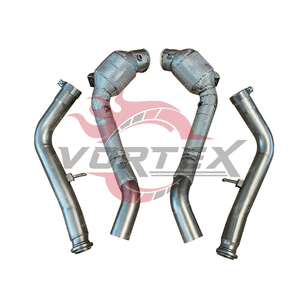 ท่อลงแคท Vortex 304 High Flow สำหรับ Mercedes-Benz G63 W464 4.0T V8 ปี 2018–2025 พร้อมแผ่นกันความร้อน ไม่แสดงไฟเตือน Check Engine - Product Image 1