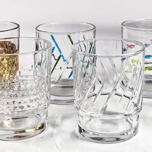 Verres à highball transparents, gobelets à eau embossés, verres à boire vintage pour le lait et diverses boissons mélangées - Product Image 5