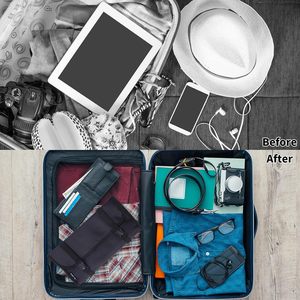 Foldable <b>Clear</b> Hanging <b>Toiletry</b> <b>Bag</b> Cosmetic Organizer Storage For Bathroom Travel Use - Product Image 4