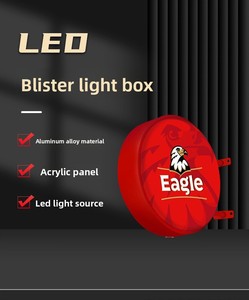 Tùy chỉnh vòng LED hộp đèn quảng cáo ngoài trời hộp đèn hiển thị quán cà phê nhà hàng biểu tượng dấu hiệu - Product Image 2