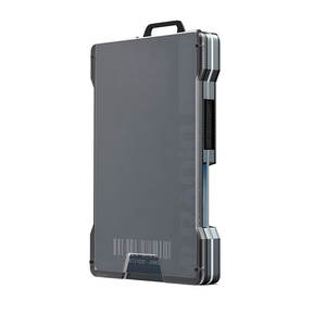 Billetera minimalista para hombre, tarjetero de aluminio y fibra de carbono, con bloqueo RFID inteligente, moderno y personalizado - Product Image 5