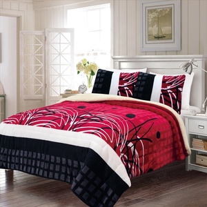 Literie Sherpa Style <span class=keywords><strong>TOKYO</strong></span>, ensemble de literie en flanelle bleue personnalisée, 3 pièces, offre spéciale, - Product Image 3