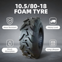 Puncture Free PU Foam Filled Tire 14-17.5 CRT201 Heavy Load Polyurethane Material for Construction Boom Lift