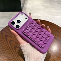 Coque de téléphone personnalisée antichoc en silicone avec ventouse, style design sur mesure