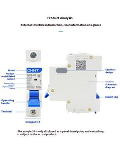 Микроавтоматический выключатель Chint Kunlun 25A, небольшой бытовой предохранитель Nxb, переключатель 1P 2P, защита от открытого воздуха, пластик MB - Product Image 6