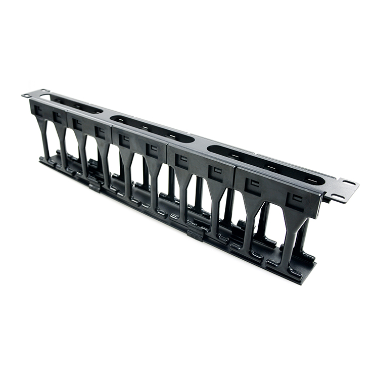 1u щелевой палец 19 дюймов 92 мм крепление для глубины управления кабелем черный