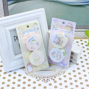 Bandages de protection pour doigts à motif de dessin animé mignon, 2 pièces, couleurs assorties, auto-adhésifs, aide à l'écriture, grip anti-friction, ruban adhésif pour les mains - Product Image 1