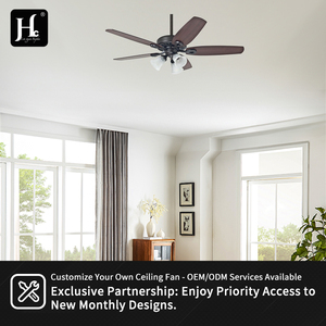 Ventilateur de plafond LED avec pales en plastique blanc fantaisie, ventilateur de plafond à éclairage réglable de 60 pouces, équipé d'une télécommande - Product Image 5