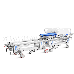 Mechanische Dubbele Cranks Ziekenhuis Patiënt Transfer <span class=keywords><strong>Trolley</strong></span> Bedienen Van De Verbinding <span class=keywords><strong>Trolley</strong></span> Met Centrale Vergrendeling Zwenkwielen - Product Image 2