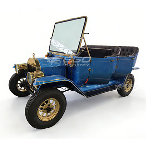 Véhicule touristique électrique classique au design nouveau, quatre roues, bleu, convertible, voiture classique - Product Image 1