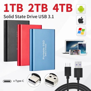 Wholesales Custom Logo High Quality 128GB 256GB Upgraded Capacity to 1TB 2TB Portable SSD Card Removable <b>Hard</b> Disk <b>Drives</b> Wholes - Product Image 2