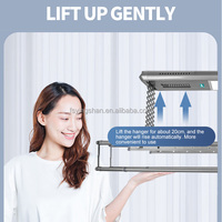 Séchoir à linge électrique OEM, montage mural au plafond, ligne à linge intelligente, nouveaux supports simples pour le sol, séchoir à linge en aluminium