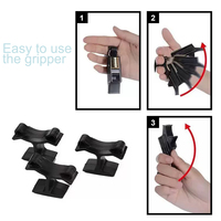 Arbitre Sifflet Doigt Grip Clip Holder Football Trainer Gripper Support Support ABS Noir Poudre Enduit Sport Arbitre