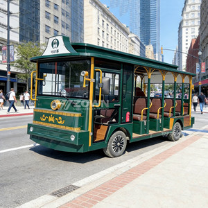 Autobús Turístico Eléctrico Retro ZOWN con Apariencia Antigua para Servicio de Recepción en Parques - Product Image 4