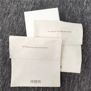 Chuanghua Organic Cotton <b>Envelope</b> Bag Custom Logo Muslin Dust Pouch for <b>Gifts</b> Printed Logo - Product Image 2