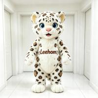 Costume de Mascotte Personnalisé Léopard des Neiges Blanc en Mousse EVA pour Adulte, Tenue de Personnage de Dessin Animé pour Événements Commerciaux, Parades, Expositions, Marques