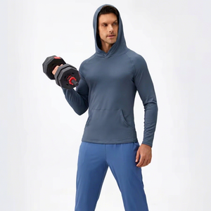 Vêtements de protection solaire pour hommes, manches longues, fins, respirants, pour sports de plein air, anti-ultraviolets UPF50+, vêtements de sport - Product Image 1