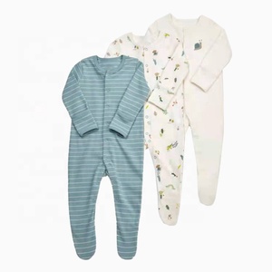 <span class=keywords><strong>Pyjama</strong></span> bébé unisexe en coton 100% avec boutons, 3 pièces, pour nouveau-né, avec mitaines et chaussons, 0-3 <span class=keywords><strong>mois</strong></span> - Product Image 6