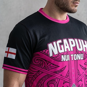 Jersey Atletik Kustom Pribadi FQ Aotearoa Maori Rugby Training Shirts Polynesian Quick Dry Mesh OEM Pakaian Olahraga Berkinerja Tinggi - Product Image 2