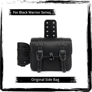 Sac de cadre de vélo électrique JYOP Black Warrior fabriqué en Chine, organisateur double face en cuir, étui vintage, sacoche bandoulière étanche pour cyclisme sur route et sports - Product Image 1