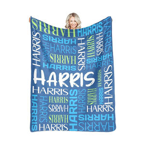 Nouvelle couverture personnalisée avec nom pour fille garçon couverture personnalisée pour anniversaire noël - Product Image 1