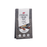 Sachet alimentaire personnalisé imprimé mat à fond plat avec huit soudures latérales, emballage composite pour snacks avec fenêtre transparente, résistant à l'humidité