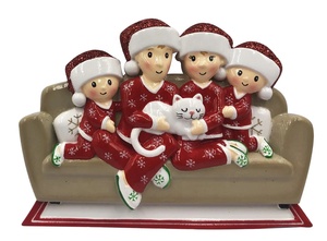Kit de décoration d'arbre de noël, boule de noël personnalisée famille de <span class=keywords><strong>chat</strong></span>, ornements suspendus personnalisés, Souvenir - Product Image 2