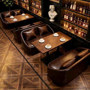 Ensemble table et chaises pliantes rétro en bois massif pour bar, restaurant, canapé, whisky, cigares, petite <span class=keywords><strong>taverne</strong></span>, café - Product Image 3