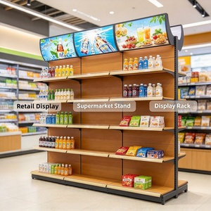 Espositore Personalizzato Moderno in Ferro e Legno per Supermercati e Negozi, per Frutta, Noci, Snack, Alimenti, Bevande, Vino, Scaffale Modulare - Product Image 5