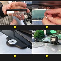 Supports de fixation pour barre lumineuse LED, 2 pièces, universels, pour capot, éclairage de travail LED, supports de fixation pour phares LED, pince de fixation pour SUV, camion, tout-terrain