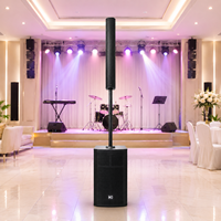 Enceinte colonne active 600W+600W 15 pouces, enceinte colonne professionnelle, vente en gros d'enceintes colonne avec amplificateur