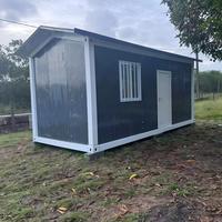 Offre Spéciale – Maison Conteneur Préfabriquée Modulaire de 20 pieds à Toit en Cloche, Bureau/Dortoir à Assemblage Rapide, Panneaux Sandwich, Conteneurs Détachables