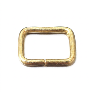 MING KEE METAL 15mm Iron Buckle <b>Ring</b> Handbag Strap with Rectangular Square Metal Wire Bag Special Parts & Accessories Webbing - Product Image 1