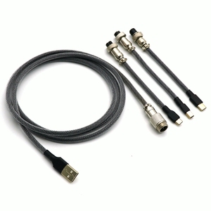 Vendita calda da 1 a 3 1.5 + 0.1M GX16 Aviator, Mini 5P, Micro tipo C connettori USB tastiera meccanica cavo aviatore - Product Image 2