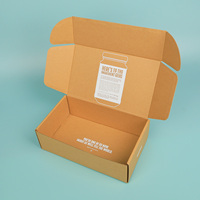Boîtes en carton pliables personnalisées avec logo, boîtes en carton pour l'e-commerce, emballages en papier kraft recyclables