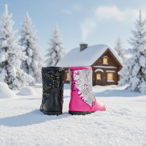 OZKIZ Korean Kids Premium Winter Snow Boots Z05 Girls' Fashion 2-7 Years Wholesale - Product Image 3