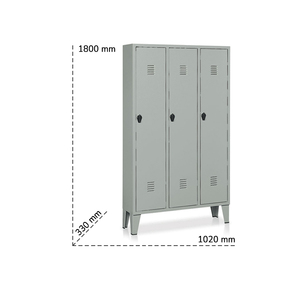 Tectnotelai ตู้เปลี่ยนห้อง3ช่อง1020x330x1800มม. พร้อมขา - Product Image 2