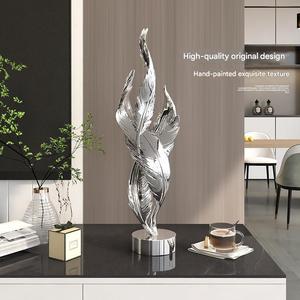 Trang trí nội thất nghệ thuật thủ công nhựa Thủ Công điêu khắc lông trang trí hiện đại cho văn phòng sang trọng Bohemian trang trí nội thất món quà độc đáo - Product Image 3