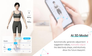 Analyseur de composition corporelle humaine U+300 Fitness Items, détection de la graisse musculaire par bio-impédance, scanner 3D de <span class=keywords><strong>masse</strong></span> <span class=keywords><strong>graisseuse</strong></span>. - Product Image 3