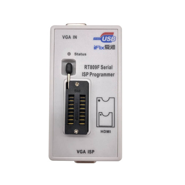 I-Circuit RT809F RT809 USB Programmer 8 Adapters SOP8 LCD TV Universal Intelligent Laptop BIOS Burner High Speed with Cable