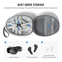 Étui de transport universel antichoc pour casque VR, sac de rangement de voyage pour Steam Deck Frame/Meta Quest/lunettes et manettes VR