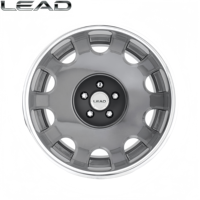 Jantes en alliage d'aluminium forgé sur mesure LEAD, 16-24 pouces, 25 mm, 20 mm, finition gunmetal, lèvre polie, design concave, nouvelle peinture haute performance