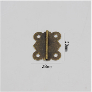 Bisagra de mariposa de 20 mm x 24 mm, estilo chino, para muebles, montaje en superficie, bisagra duradera para puerta de armario - Product Image 2