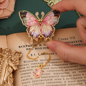 Imoda Văn Phòng Phẩm 1PC Đầy Màu Sắc Bướm Kim Loại Bookmark Với Tua Van Gogh Sơn Cuốn Sách Đánh Dấu Cho Những Người Yêu Sách Nhà Văn Độc giả - Product Image 4