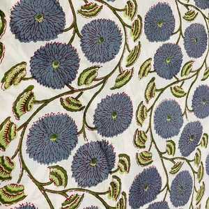 Bolso de mano acolchado de algodón hecho a mano con arte floral en bloques, perfecto para las tareas diarias, uso en la oficina, viajes y transporte consciente. - Product Image 5