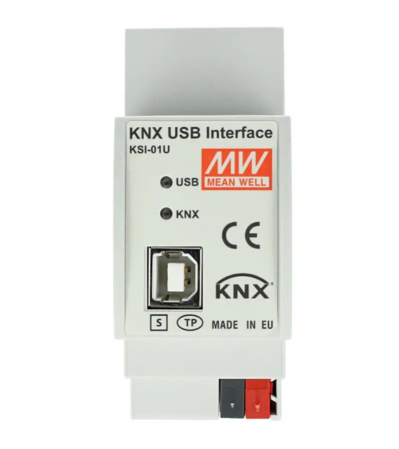 Meanwell KSI-01U KNX USB arayüzü KNX veriyolu teşhis kullanım akıllı ev aydınlatma