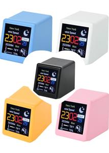 Estación Meteorológica WIFI, Reloj Inteligente de Escritorio, Clima, Pequeño Televisor, Adornos Digitales Creativos - Product Image 3